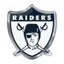 Fan Mats Las Vegas Raiders Heavy Duty Aluminum Embossed Color Emblem - Alternate