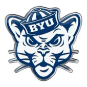 Fan Mats Byu Cougars Heavy Duty Aluminum Embossed Color Emblem - Alternate