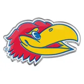 Fan Mats Kansas Jayhawks Heavy Duty Aluminum Embossed Color Emblem - Alternate