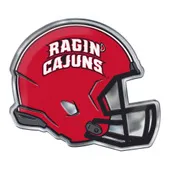 Fan Mats Louisiana-Lafayette Ragin' Cajuns Heavy Duty Aluminium Helmet Emblem