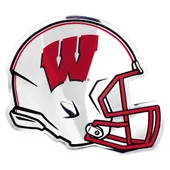 Fan Mats Wisconsin Badgers Heavy Duty Aluminium Helmet Emblem