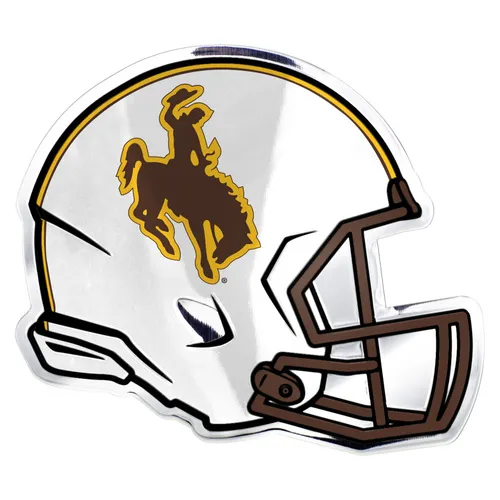 Fan Mats Wyoming Cowboys Heavy Duty Aluminium Helmet Emblem