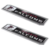 Fan Mats Atlanta Falcons 2 Piece Heavy Duty Aluminum Embossed Truck Emblem Set