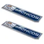 Fan Mats Denver Broncos 2 Piece Heavy Duty Aluminum Embossed Truck Emblem Set