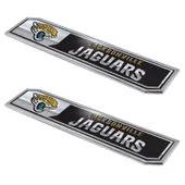 Fan Mats Jacksonville Jaguars 2 Piece Heavy Duty Aluminum Embossed Truck Emblem Set