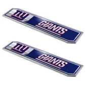 Fan Mats New York Giants 2 Piece Heavy Duty Aluminum Embossed Truck Emblem Set