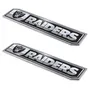 Fan Mats Las Vegas Raiders 2 Piece Heavy Duty Aluminum Embossed Truck Emblem Set
