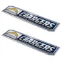 Fan Mats Los Angeles Chargers 2 Piece Heavy Duty Aluminum Embossed Truck Emblem Set