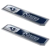 Fan Mats Los Angeles Rams 2 Piece Heavy Duty Aluminum Embossed Truck Emblem Set