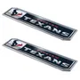 Fan Mats Houston Texans 2 Piece Heavy Duty Aluminum Embossed Truck Emblem Set