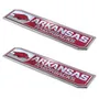 Fan Mats Arkansas Razorbacks 2 Piece Heavy Duty Aluminum Embossed Truck Emblem Set