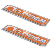 Fan Mats Clemson Tigers 2 Piece Heavy Duty Aluminum Embossed Truck Emblem Set