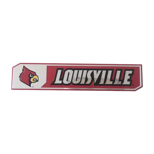 Fan Mats Louisville Cardinals 2 Piece Heavy Duty Aluminum Embossed Truck Emblem Set