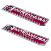 Fan Mats South Carolina Gamecocks 2 Piece Heavy Duty Aluminum Embossed Truck Emblem Set