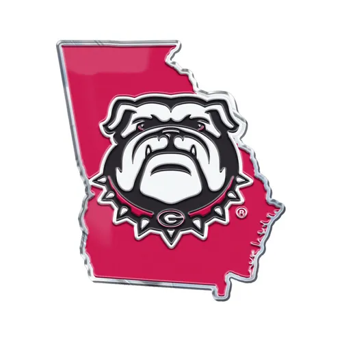 Fan Mats Georgia Bulldogs Team State Aluminum Embossed Emblem