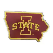 Fan Mats Iowa State Cyclones Team State Aluminum Embossed Emblem