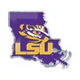 Fan Mats Lsu Tigers Team State Aluminum Embossed Emblem