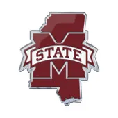 Fan Mats Mississippi State Bulldogs Team State Aluminum Embossed Emblem