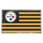 Fan Mats Pittsburgh Steelers State Flag Aluminum Embossed Emblem