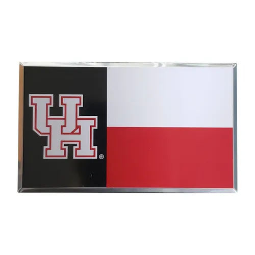 Fan Mats Houston Cougars State Flag Aluminum Embossed Emblem