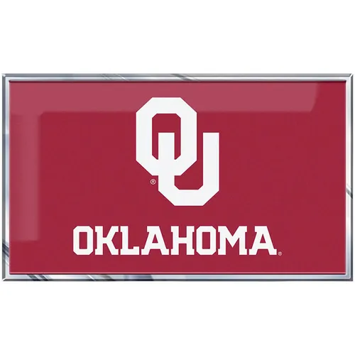 Fan Mats Oklahoma Sooners State Flag Aluminum Embossed Emblem