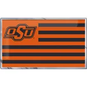 Fan Mats Oklahoma State Cowboys State Flag Aluminum Embossed Emblem