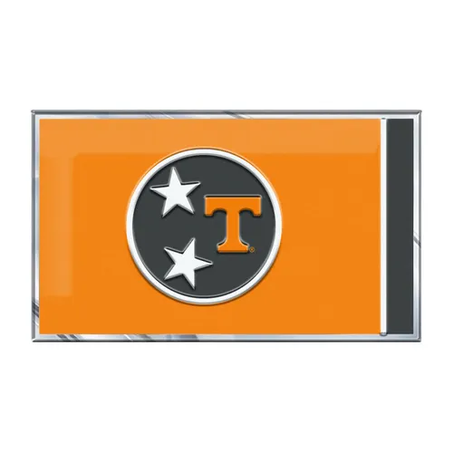 Fan Mats Tennessee Volunteers State Flag Aluminum Embossed Emblem