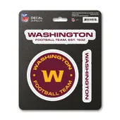 Fan Mats Washington Commanders 3 Piece Decal Sticker Set