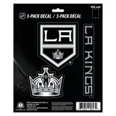 Fan Mats Los Angeles Kings 3 Piece Decal Sticker Set