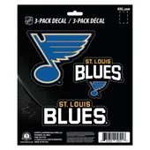 Fan Mats St. Louis Blues 3 Piece Decal Sticker Set