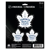 Fan Mats Toronto Maple Leafs 3 Piece Decal Sticker Set