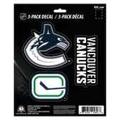 Fan Mats Vancouver Canucks 3 Piece Decal Sticker Set