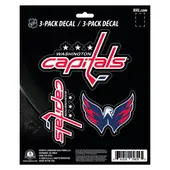 Fan Mats Washington Capitals 3 Piece Decal Sticker Set