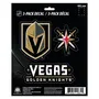 Fan Mats Vegas Golden Knights 3 Piece Decal Sticker Set