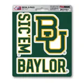 Fan Mats Baylor Bears 3 Piece Decal Sticker Set