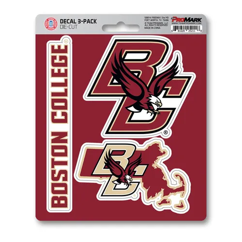 Fan Mats Boston College Eagles 3 Piece Decal Sticker Set