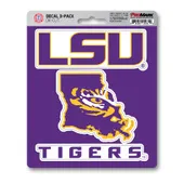 Fan Mats Lsu Tigers 3 Piece Decal Sticker Set