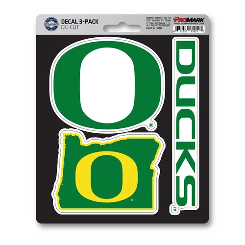 Fan Mats Oregon Ducks 3 Piece Decal Sticker Set