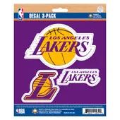 Fan Mats Los Angeles Lakers 3 Piece Decal Sticker Set