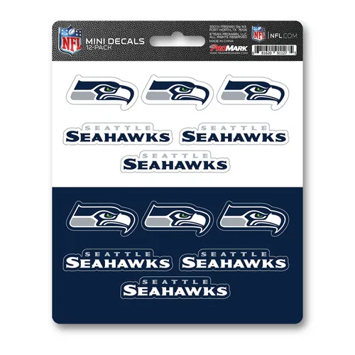 Fan Mats Seattle Seahawks 12 Count Mini Decal Sticker Pack