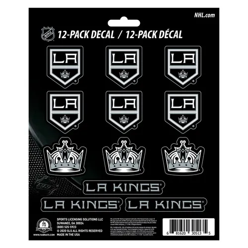 Fan Mats Los Angeles Kings 12 Count Mini Decal Sticker Pack