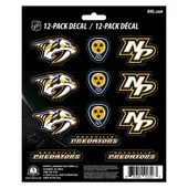 Fan Mats Nashville Predators 12 Count Mini Decal Sticker Pack