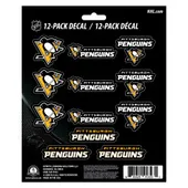 Fan Mats Pittsburgh Penguins 12 Count Mini Decal Sticker Pack