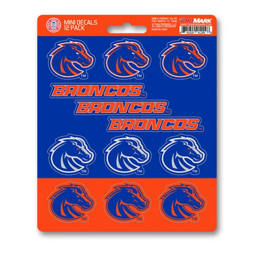 Fan Mats Boise State Broncos 12 Count Mini Decal Sticker Pack
