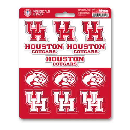 Fan Mats Houston Cougars 12 Count Mini Decal Sticker Pack