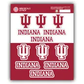 Fan Mats Indiana Hoosiers 12 Count Mini Decal Sticker Pack