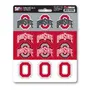 Fan Mats Ohio State Buckeyes 12 Count Mini Decal Sticker Pack
