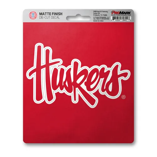 Fan Mats Nebraska Cornhuskers Matte Decal Sticker