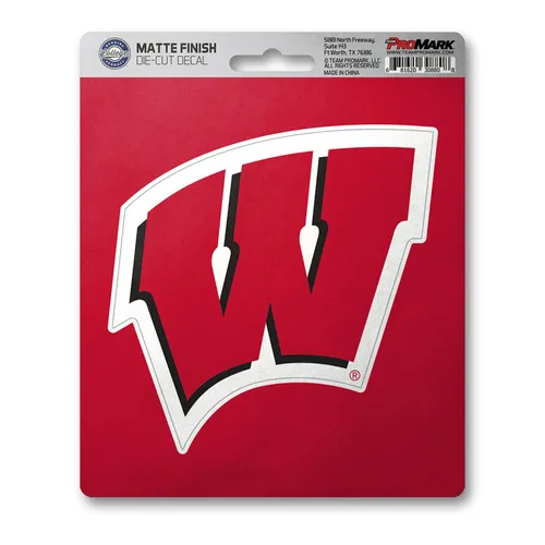 Fan Mats Wisconsin Badgers Matte Decal Sticker