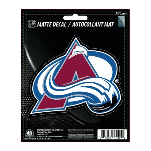 Fan Mats Colorado Avalanche Matte Decal Sticker